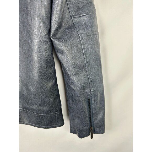 NWT Mens American Breed Blue Denim Jacket 100% Pleater Motorcycle Lining Medium - Picture 14 of 16